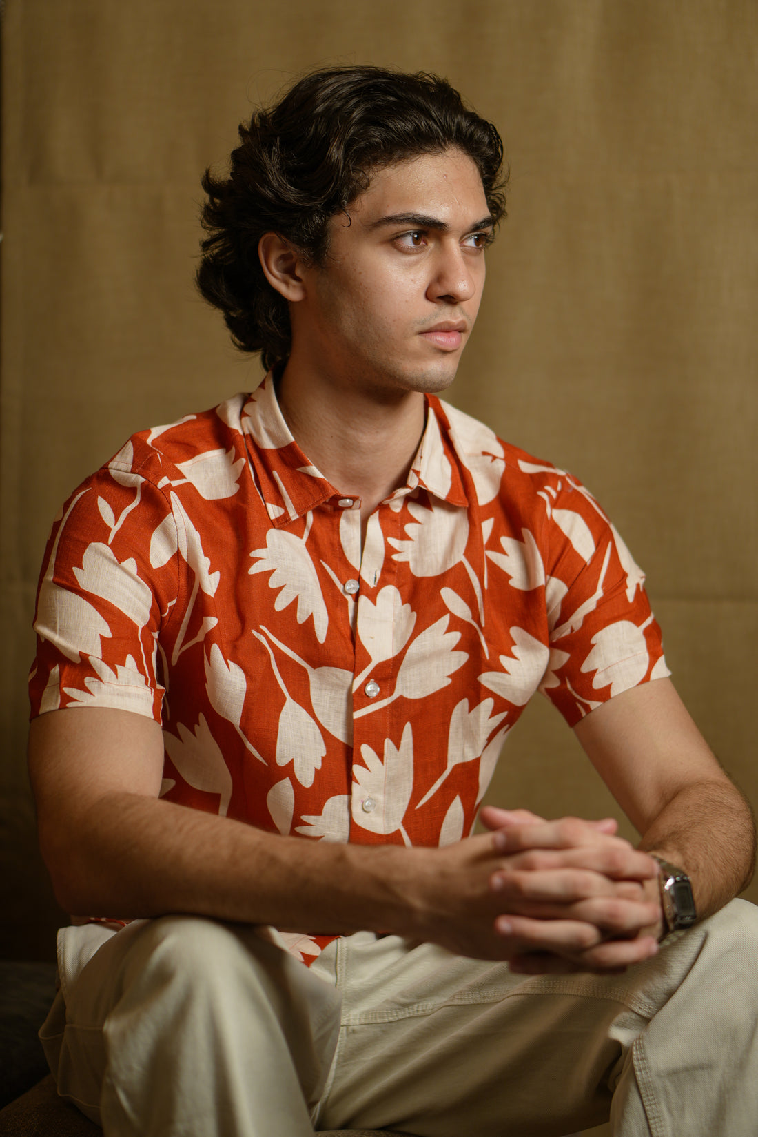 Tropical Bloom Linen Shirt
