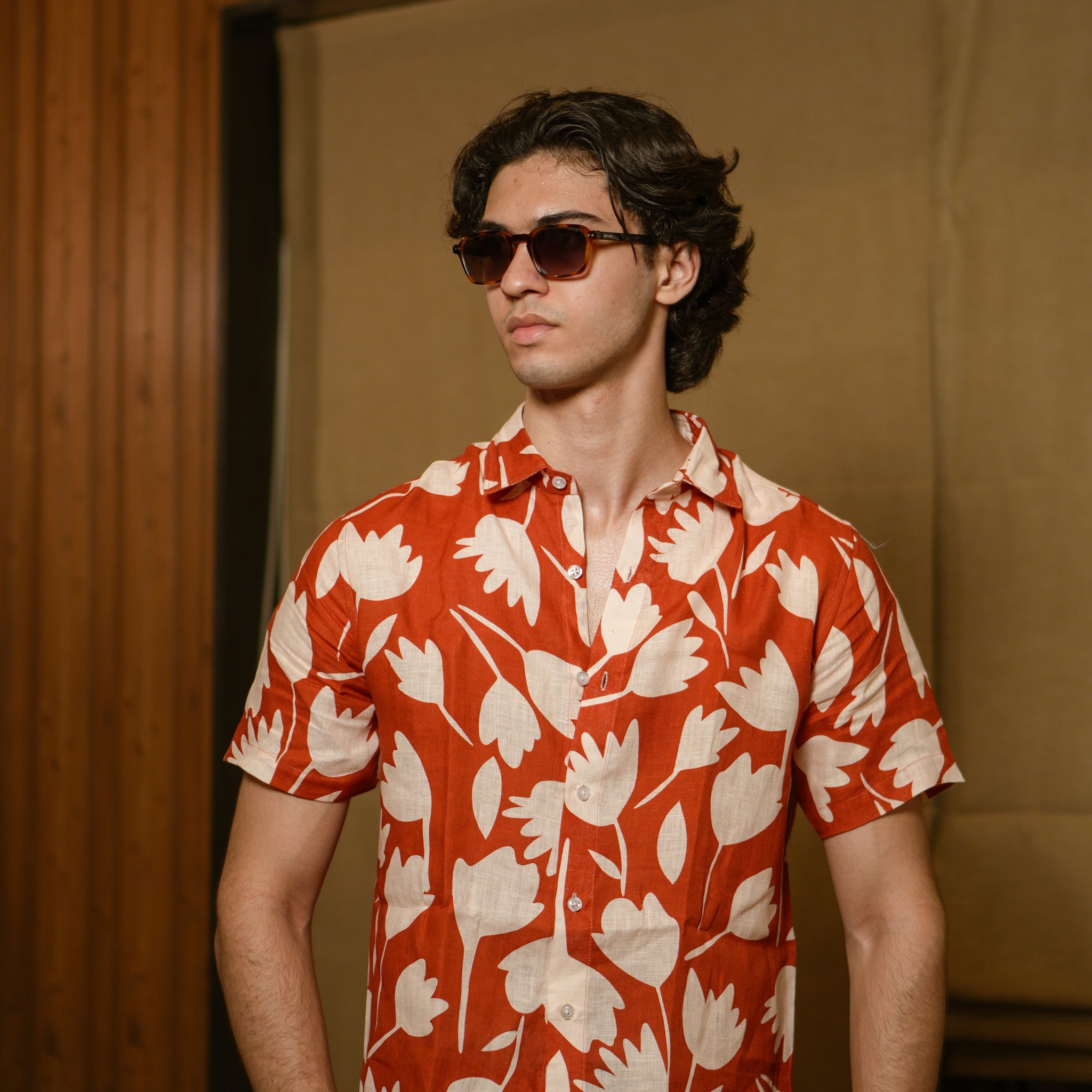 Tropical Bloom Linen Shirt